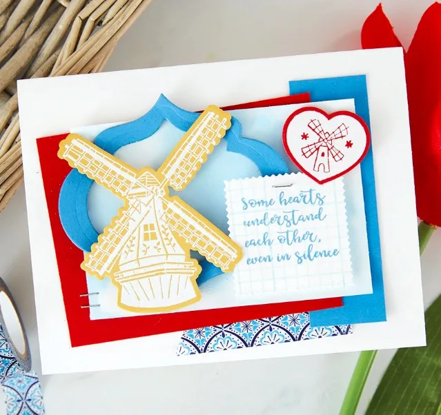 Ветряная мельница прозрачные штампы и для резки металла DIY Скрапбукинг