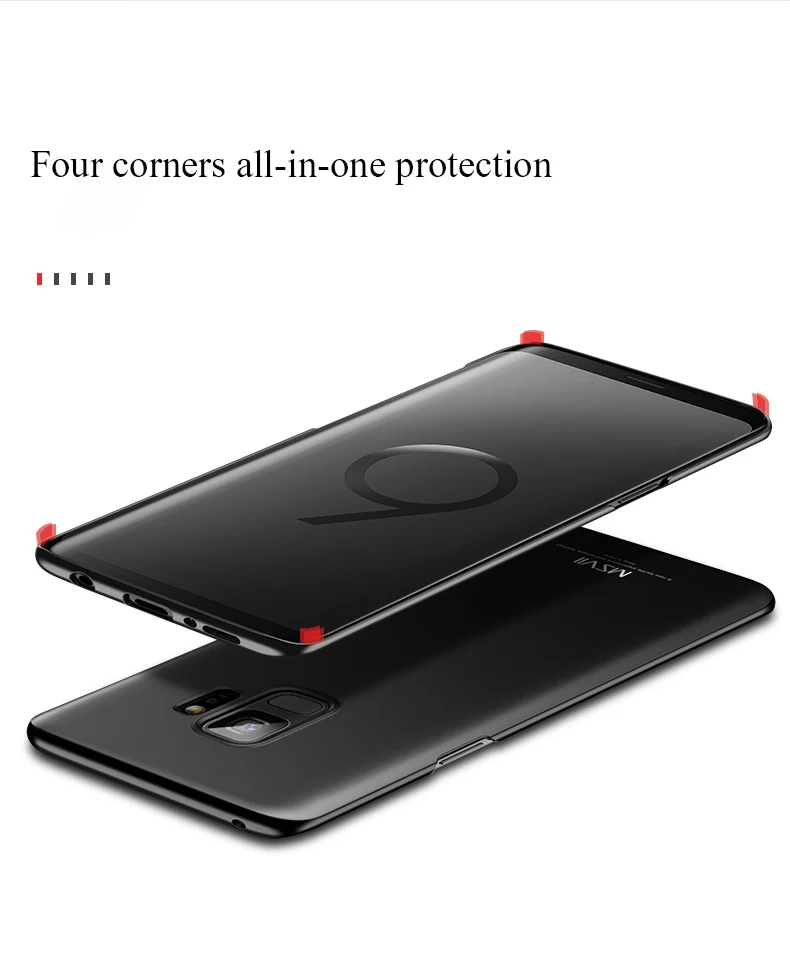 MSVII для samsung Galaxy S9 чехол для samsung S8 Чехол Жесткий PC матовый защитный чехол для телефона для samsung Galaxy S8 S9 Plus