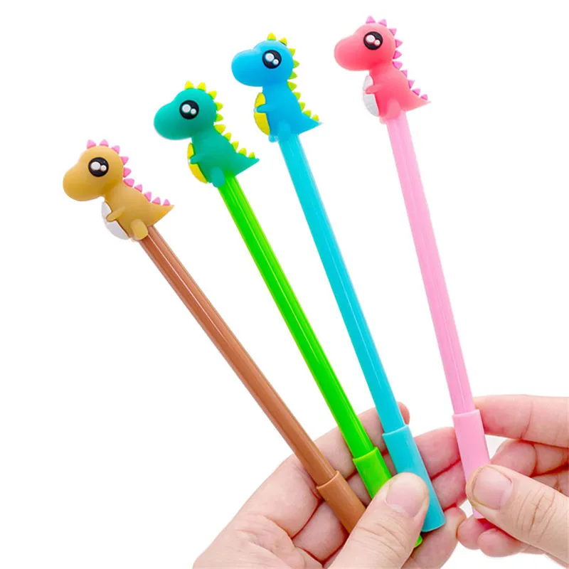 1pcs Kawaii Creative ballpoint pen lovely Dinosaur pattern school Office stationery Supplies Black Black ink 0.5mm Pen refill