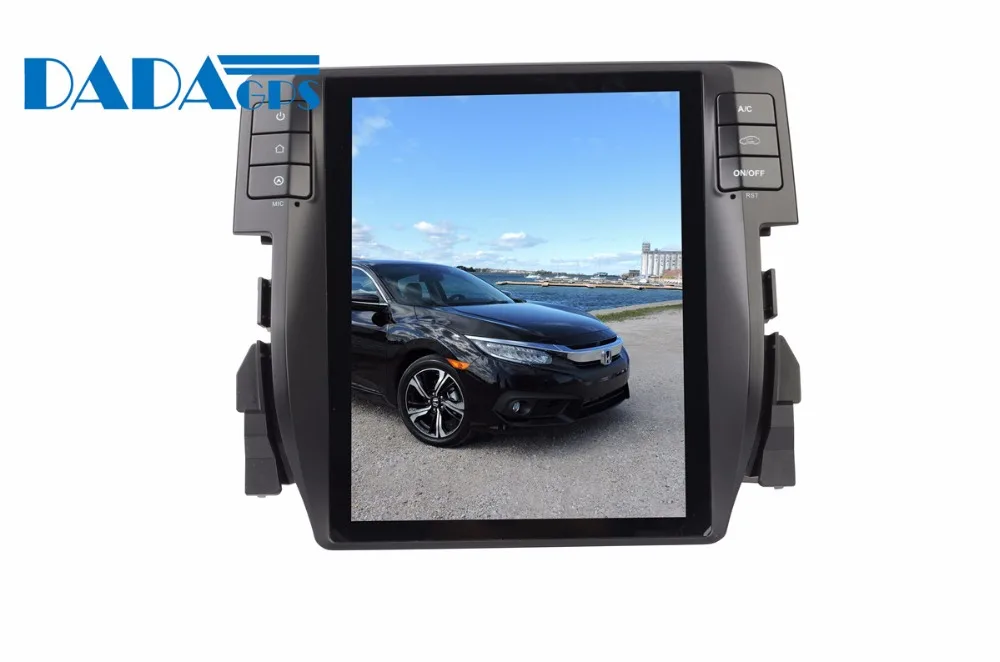 Tesla стиль Android 32G+ 2G ram автомобильное радио gps навигация для Honda Civic SWC видео плеер Мультимедиа Стерео Satnav блок