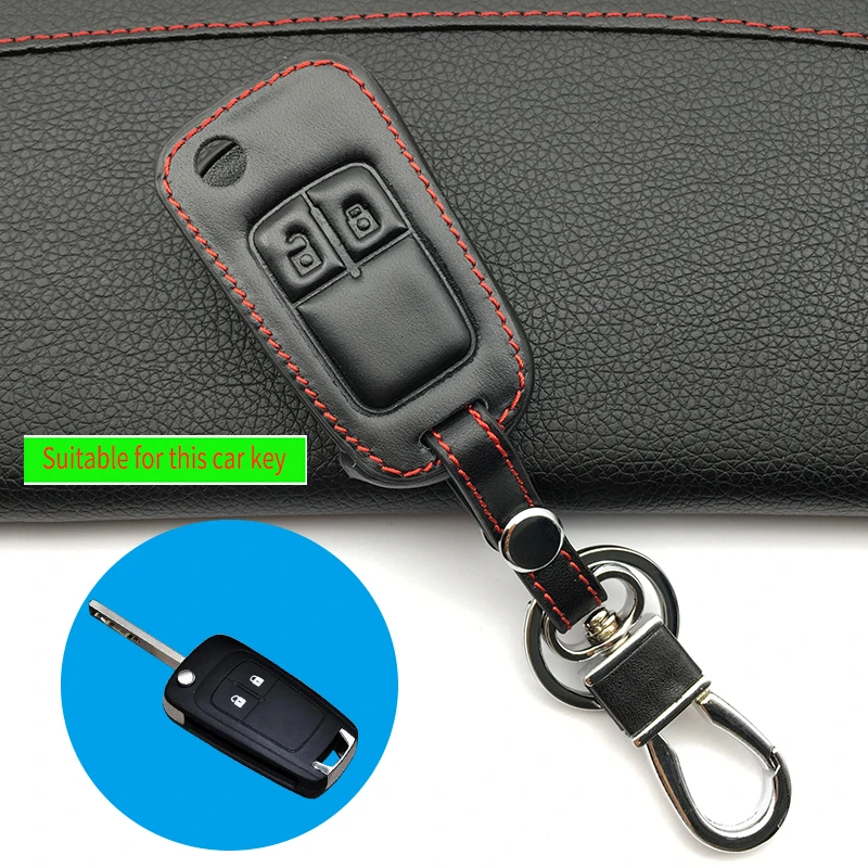 Кожаный чехол для ключа Opel Chevrolet Astra Corsa ADAM S Antara Meriva Zafira Insignia MOKKA пульта