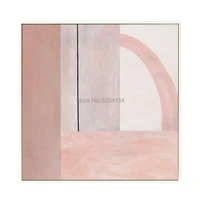 abstract colorful color block canvas painting pure hand modern wall art pictures for living room bedroom aisle