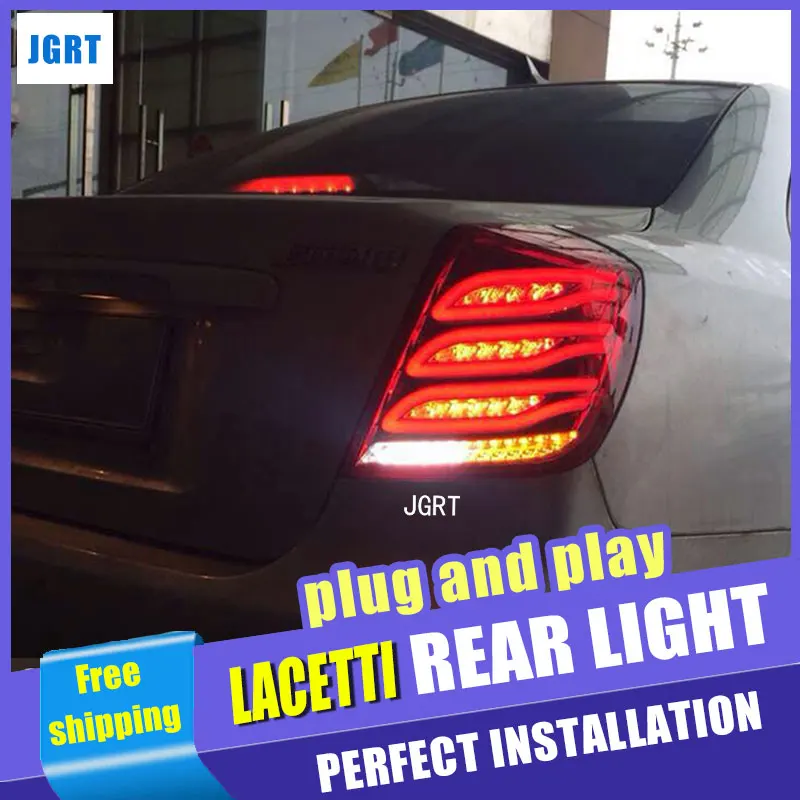 Автомобильный Стайлинг для Chevrolet Lacetti задний светильник в сборе 2008- Lacetti светодиодный задний светильник задний фонарь DRL+ тормоз с hid комплектом 2 шт