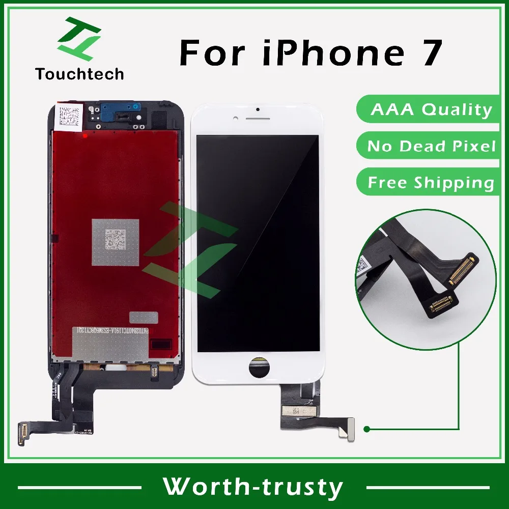3 шт./лот качество AAA Замена Полный ЖК дисплей для 4 7 &quotiPhone без пыли черный/белый
