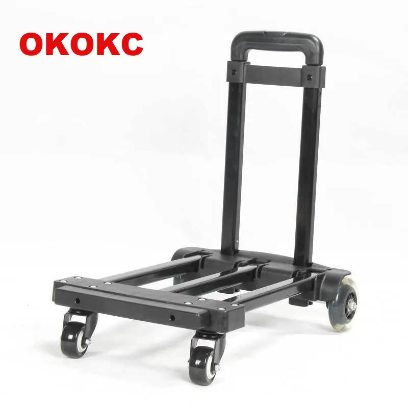 OKOKC 4 универсальные колеса для багажа на колесиках, колесико, переносные дорожные аксессуары для грузовиков, максимальная нагрузка 80 кг - Цвет: Black