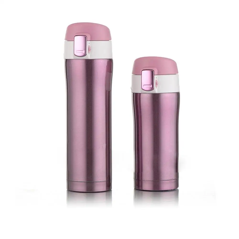 Pink Вакуумная бутылка для воды из нержавеющей стали бутылка для живота термальная бутылка для изолированный стакан для воды для автомобиля кофе Z07 Прямая поставка - Цвет: Pink