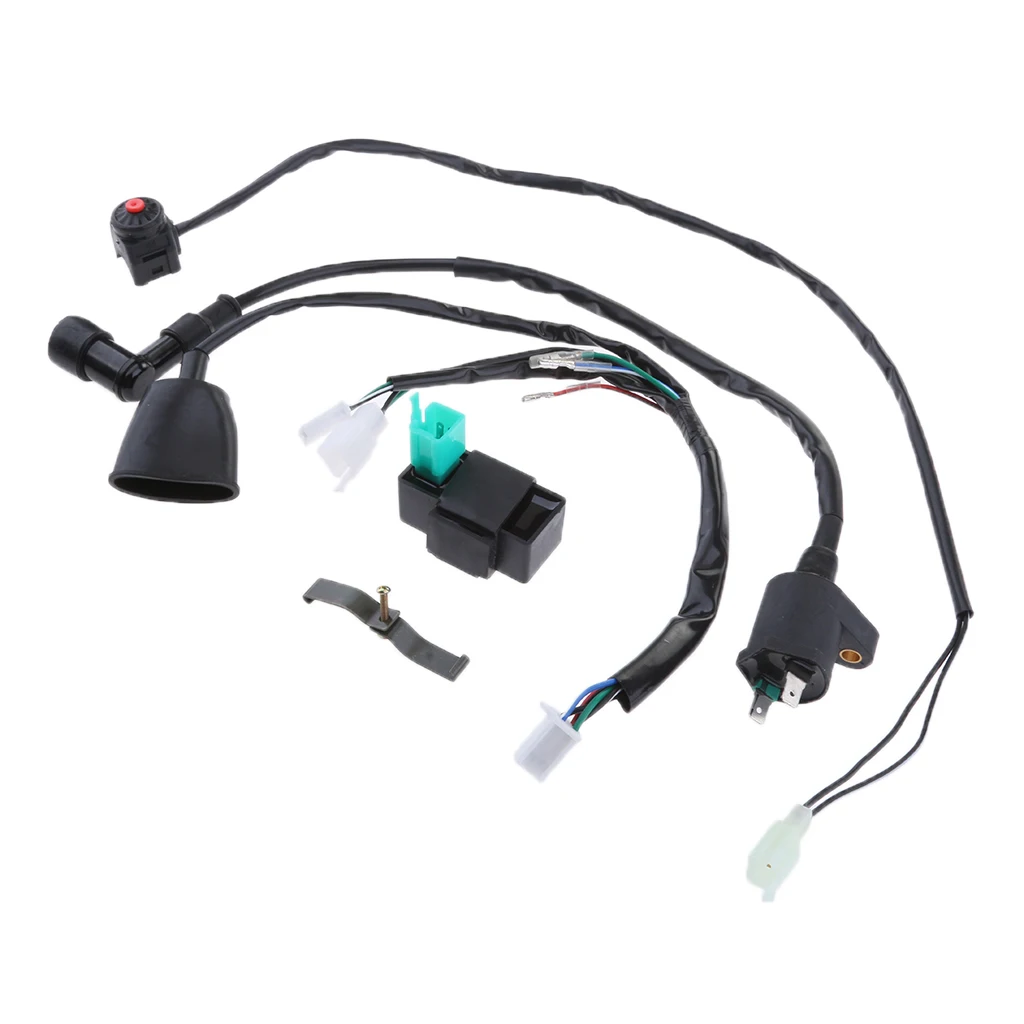Жгут жгута проводов Kill Switch катушка зажигания 5 Pin CDI для 110cc 125cc 140cc Pit Dirt Bike| |