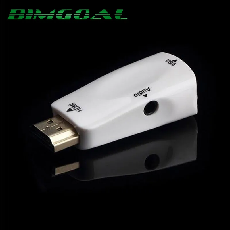 BIMGOAL Высокое качество 1080p HDMI к VGA адаптер конвертер с аудио кабелем папа женскому
