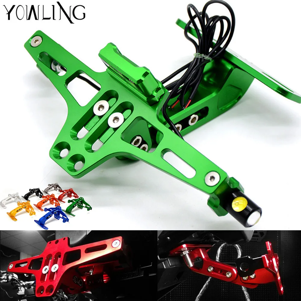 Мотоцикл Регулируемый номерной знак кронштейн держатель рамки указатель