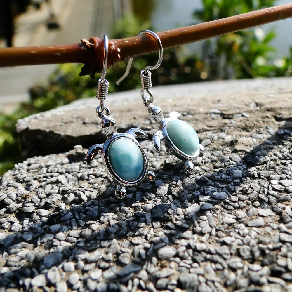 Милые серьги подвески в виде черепахи морском стиле|largo|drop earringsearrings |