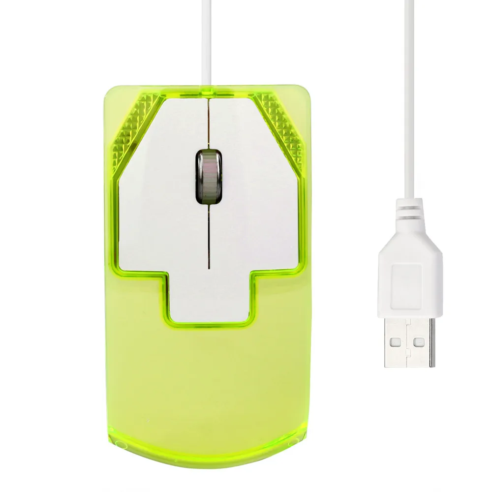 VOBERRY USB Проводная мышь профессиональная Luminous1600DPI 2 кнопки светодиодный оптическая