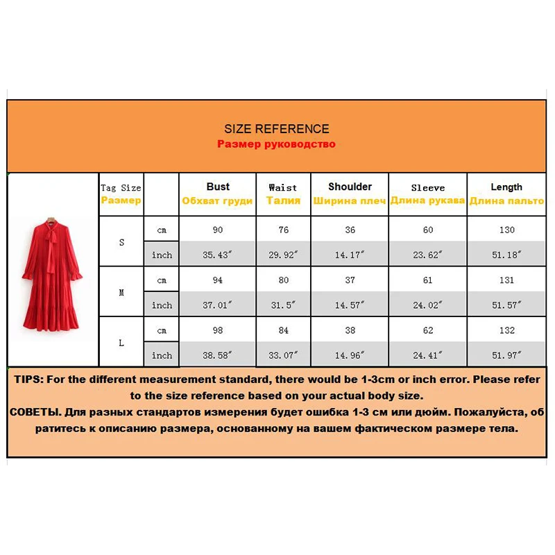 Женское винтажное длинное платье Za красное в пол с оборками и длинным рукавом