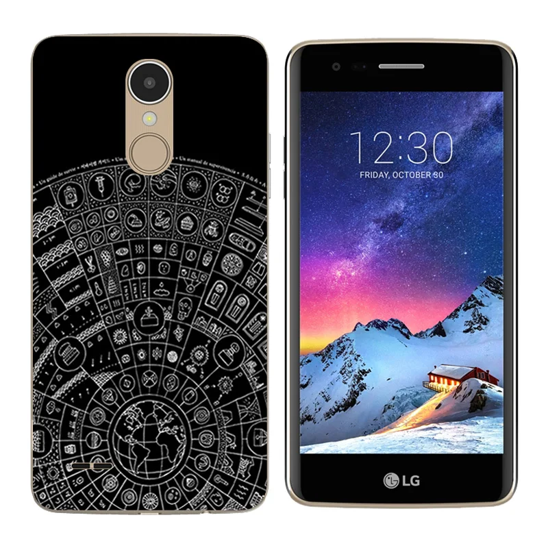 Для Coque LG K8 2017 чехол для телефона пары 5 0 дюймов с принтом &quotдиск&quot Мягкий ТПУ
