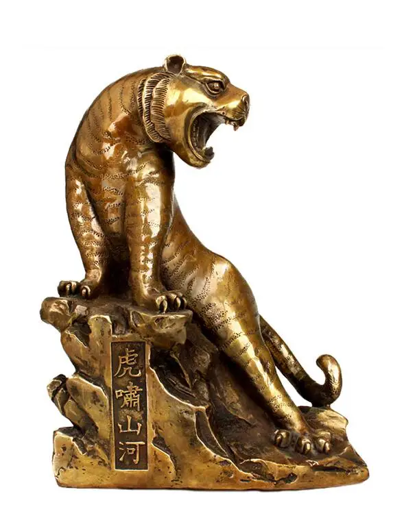 Fengshui латунные украшения с тигром притягивающие деньги 12 зодиакальных тигров