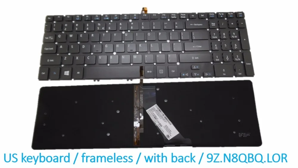 UK/US клавиатура для ноутбука ACER Aspire nautilus M3 581 MP 11F53SU 528W 0KN0 762RU2212 NK.I1713.053 ру SG 57530 2BA M5 V5 5