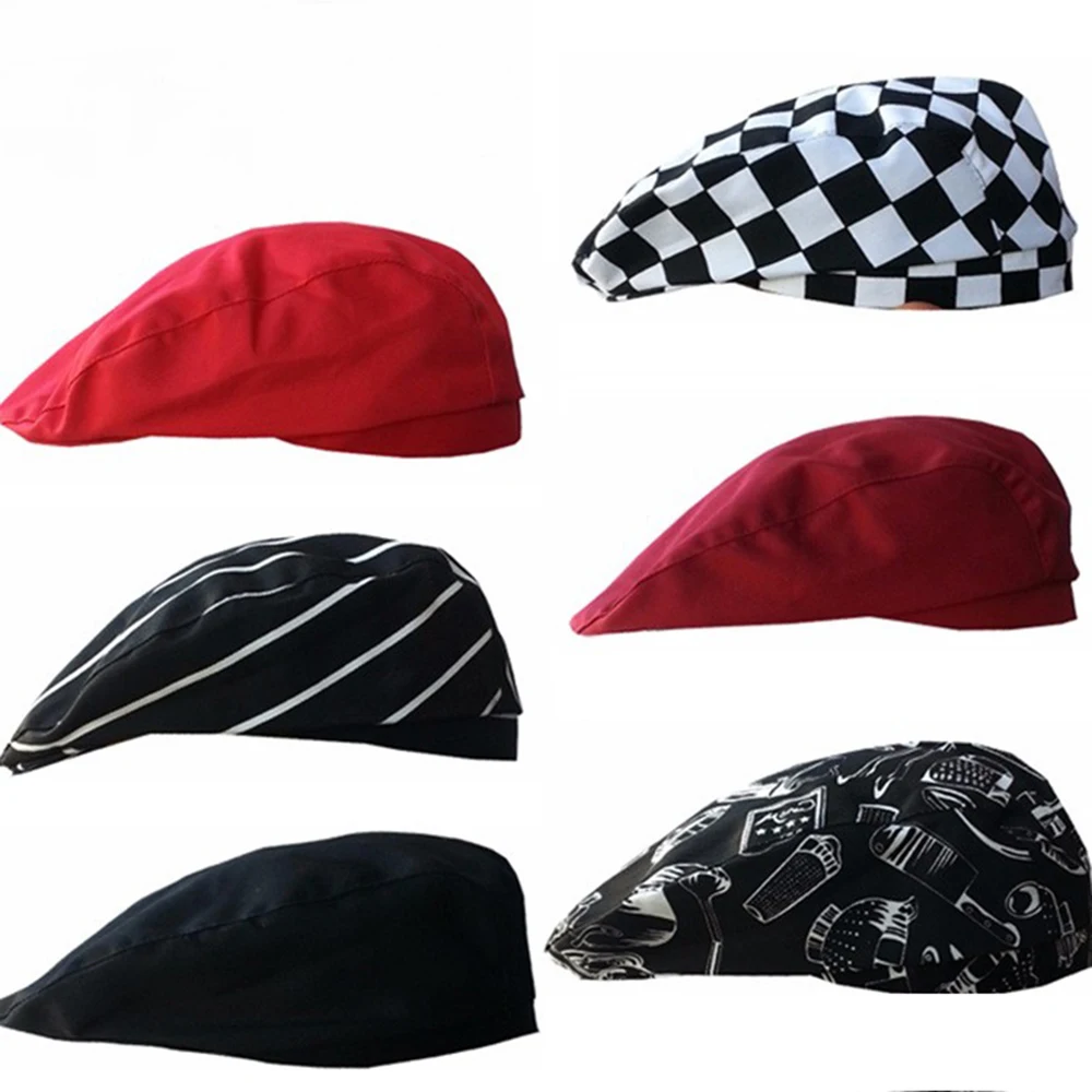 

New High Quality Wholesale Solid Sushi Chef Waiter Hats Adult Restaurant Hotel Bakery Canteen Work Chef Cooker Workwear Fold Cap