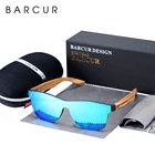 Очки солнцезащитные BARCUR с деревянными дужками UV400 для мужчин и женщин