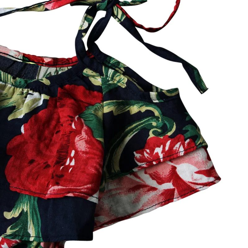 Летнее Новое Стильное детское платье для маленьких девочек Хлопковое с