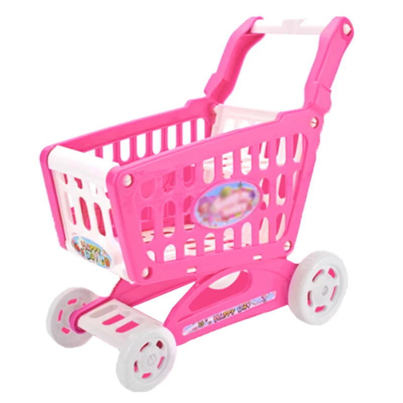 Shopping Cart Kids Children Play Kitchen Toy Plastic Simulated Trolley High Quality Practical Portable | Игрушки и хобби