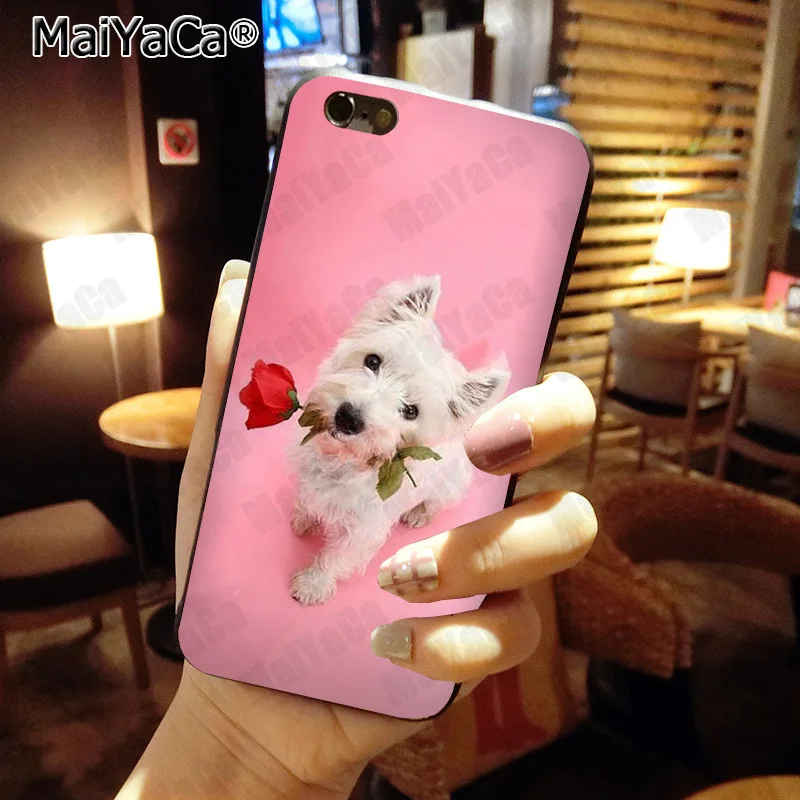 MaiYaCa Westie терьер собака щенок Хайленд терьер Модный чехол для телефона для Apple iphone 11 pro 8 7 66S Plus X 5S SE XS XR XS MAX - Цвет: 2