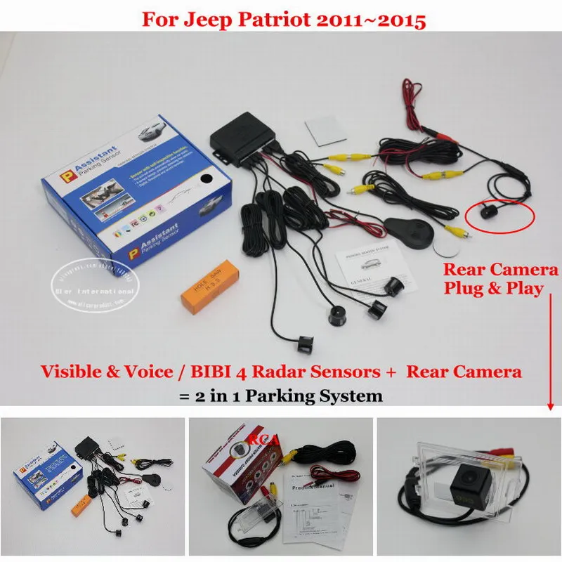 Для Jeep Patriot 2011 ~ 2015 датчик парковки автомобиля s камера заднего вида резервная