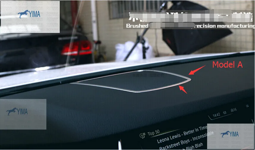 

Lapetus For BMW 5 Series F10 2011 2012 2013 2014 Auto Styling Central Console Speaker Audio Cover Frame Decoration Trim
