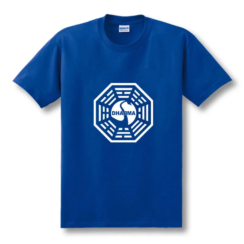 Футболка с изображением американской ТВ сериала потерянной Дхармы Мужская