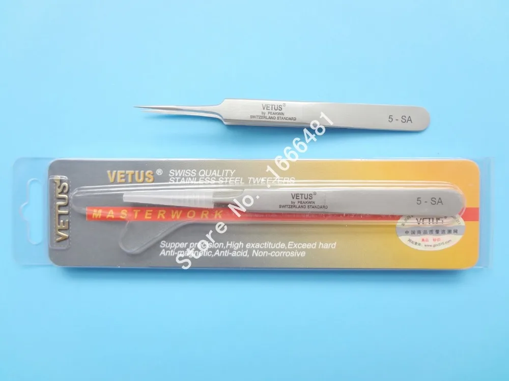 

10 pcs/lot Eyelash Extension Tweezers Lashes Vetus Tweezer