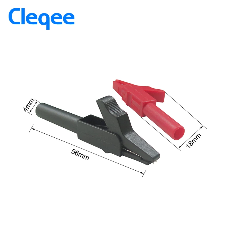 Cleqee P2007 10 шт крокодил 4 мм банан Женский Джек тестовый адаптер|Детали и аксессуары