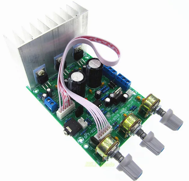 

new TDA2030A 2.1 3 audio encoding finished products subwoofer amplifier board tda2030 bass knob