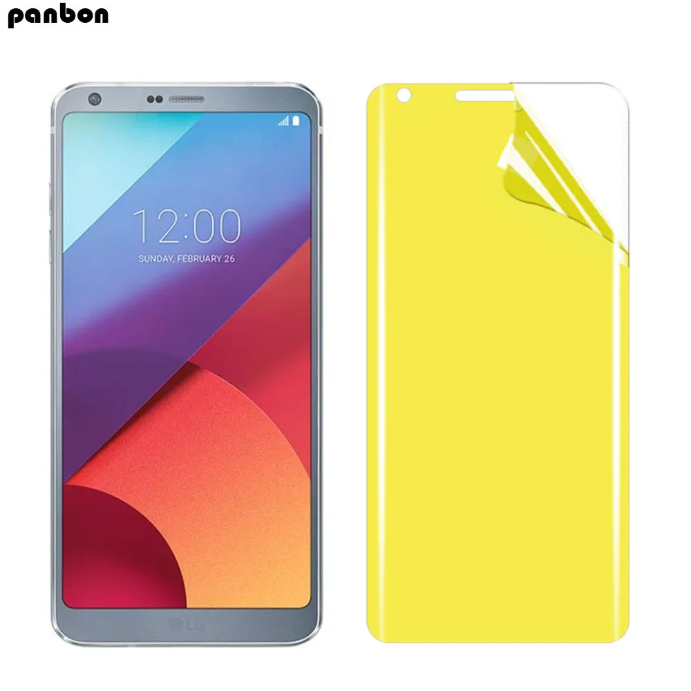 Защитная мягкая нано пленка с полным покрытием для LG G7 G6 G5 V30 V40 V20 HD прозрачная