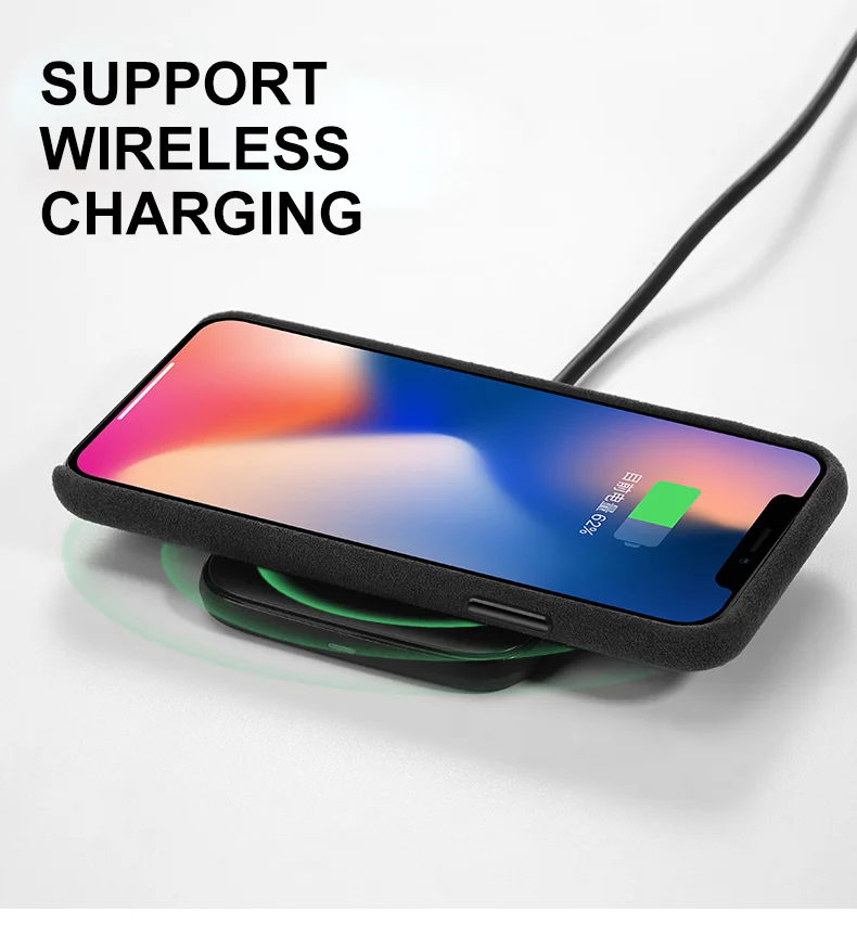 SanCore для iPhone X Xr XS Max чехол для телефона кожаный Алькантара модный бизнес анти-падение кожа роскошный Премиум сотовый телефон анти-износ