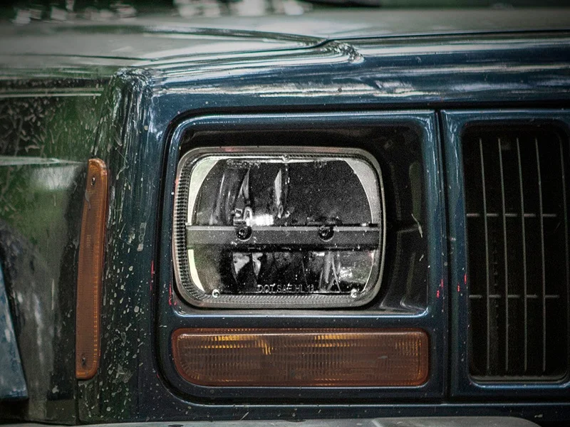 Точка фар 7 &quotЧерный Hi/lo луч герметичные направленного света площадь 5x7 фара для