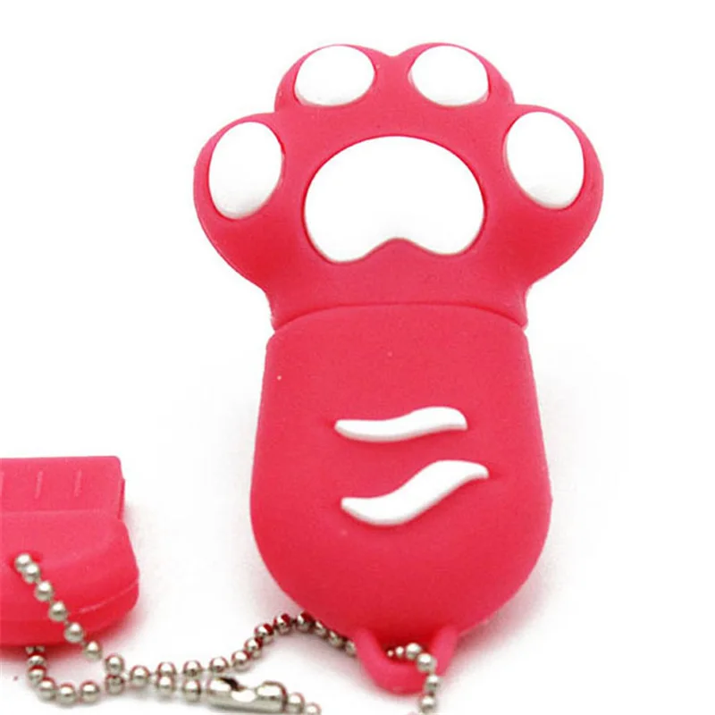 Pink JASTER модная флеш-карта с когтями кота из мультфильма usb карта памяти 32 ГБ/16 ГБ/8 ГБ/4 ГБ usb 2,0 карта памяти модная память - Цвет: Pink
