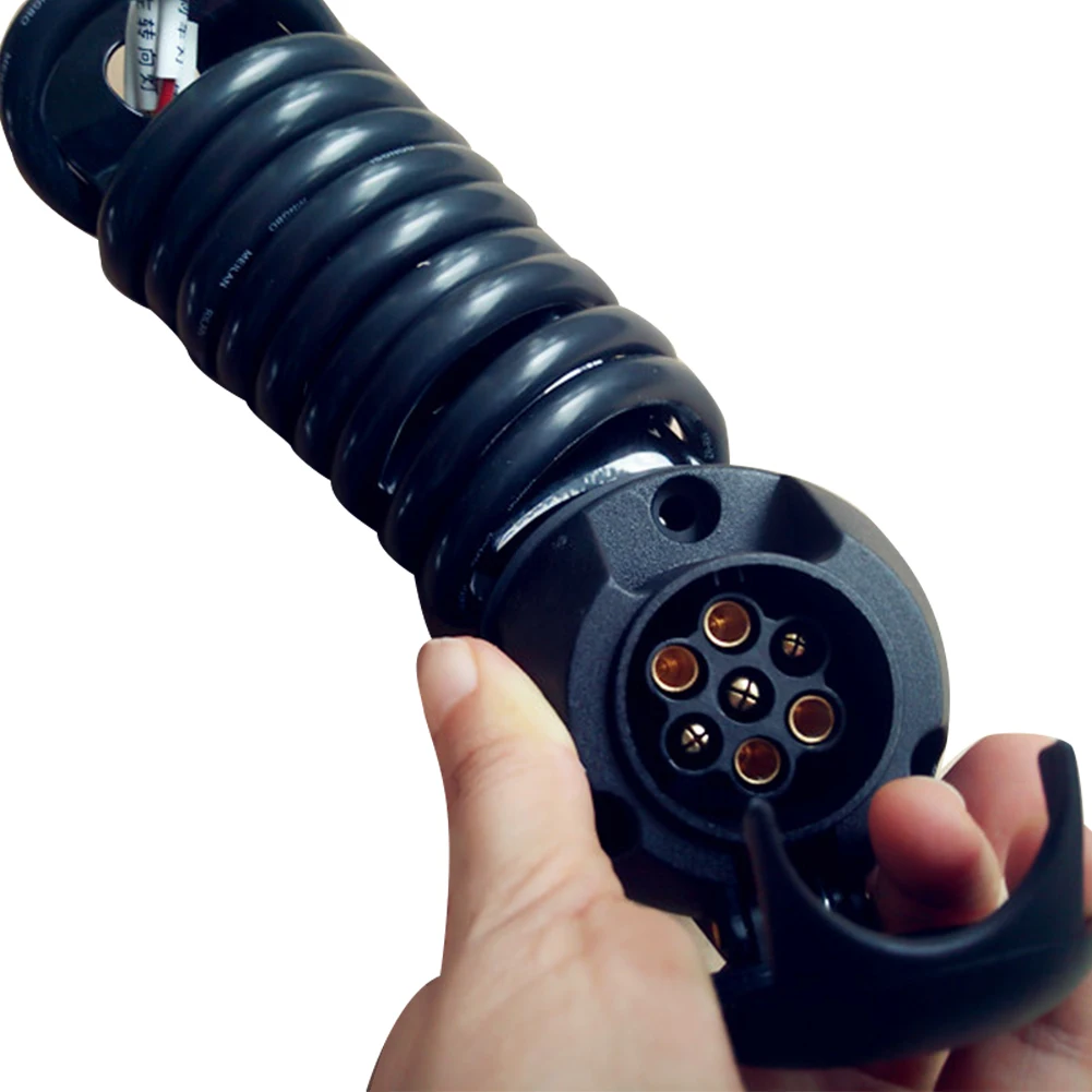 7 Pin Монтажная пластина буксировочные кабели адаптер вилки трейлер разъем