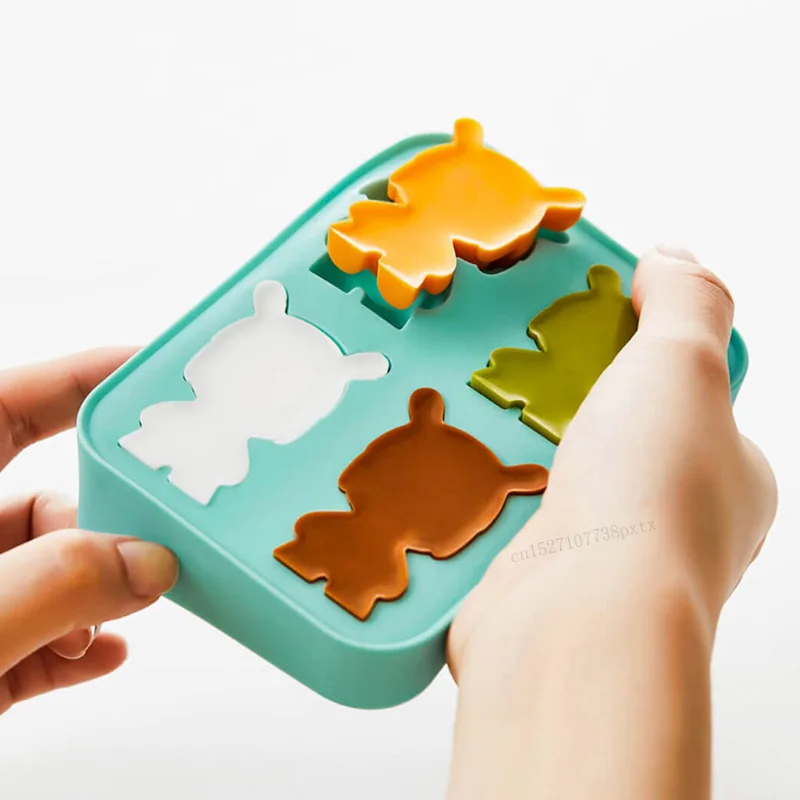 Поднос для льда Xiaomi Mijia Mitu в форме кролика 4 кубика форма контейнеры хранения