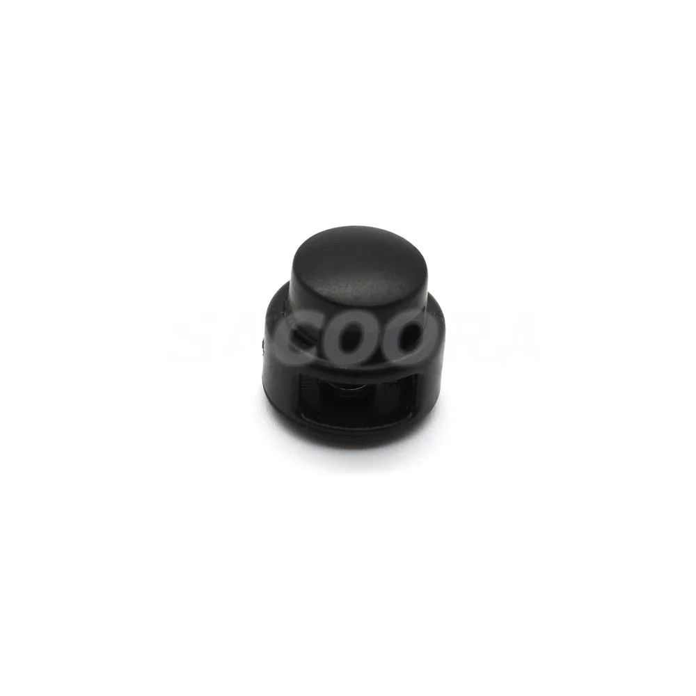

500pcs/pack Cord Lock Toggle Clip Stopper Plastic Black For Paracord Size:14mm*14mm