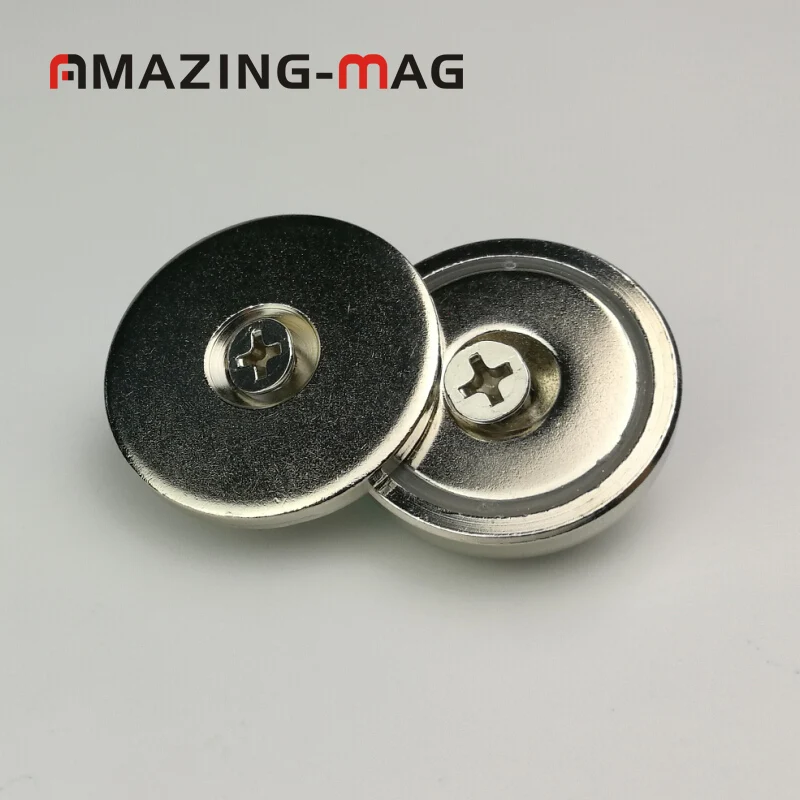 4 шт. D32mm стальная чашка редкоземельный магнит с ударопрочной пластиной