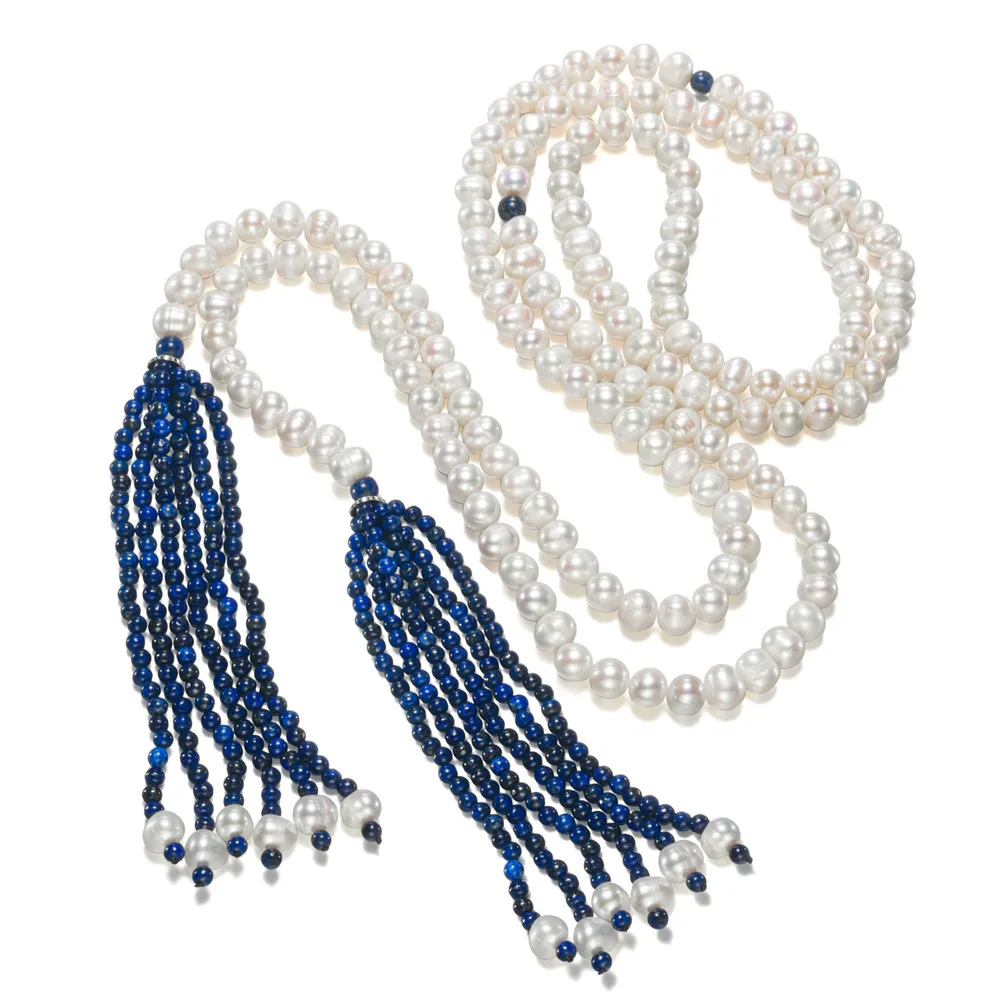 SNH 60 дюймов горячая Распродажа женское ожерелье из натурального пресноводного