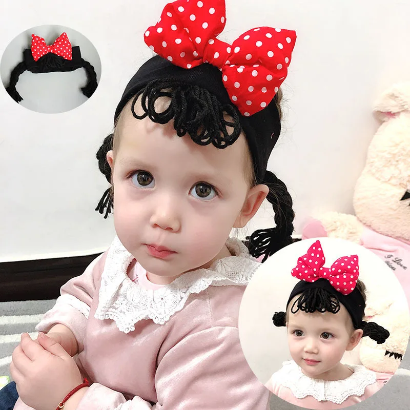 Детские Мультяшные головные уборы Disney Микки уши Минни Маус милые модные плюшевые