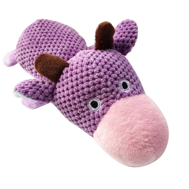 Pet Dogs Corn Velour Squeaky Chew Toy Pet Molds Molar Toy Solving Boredom Develop Intelligence