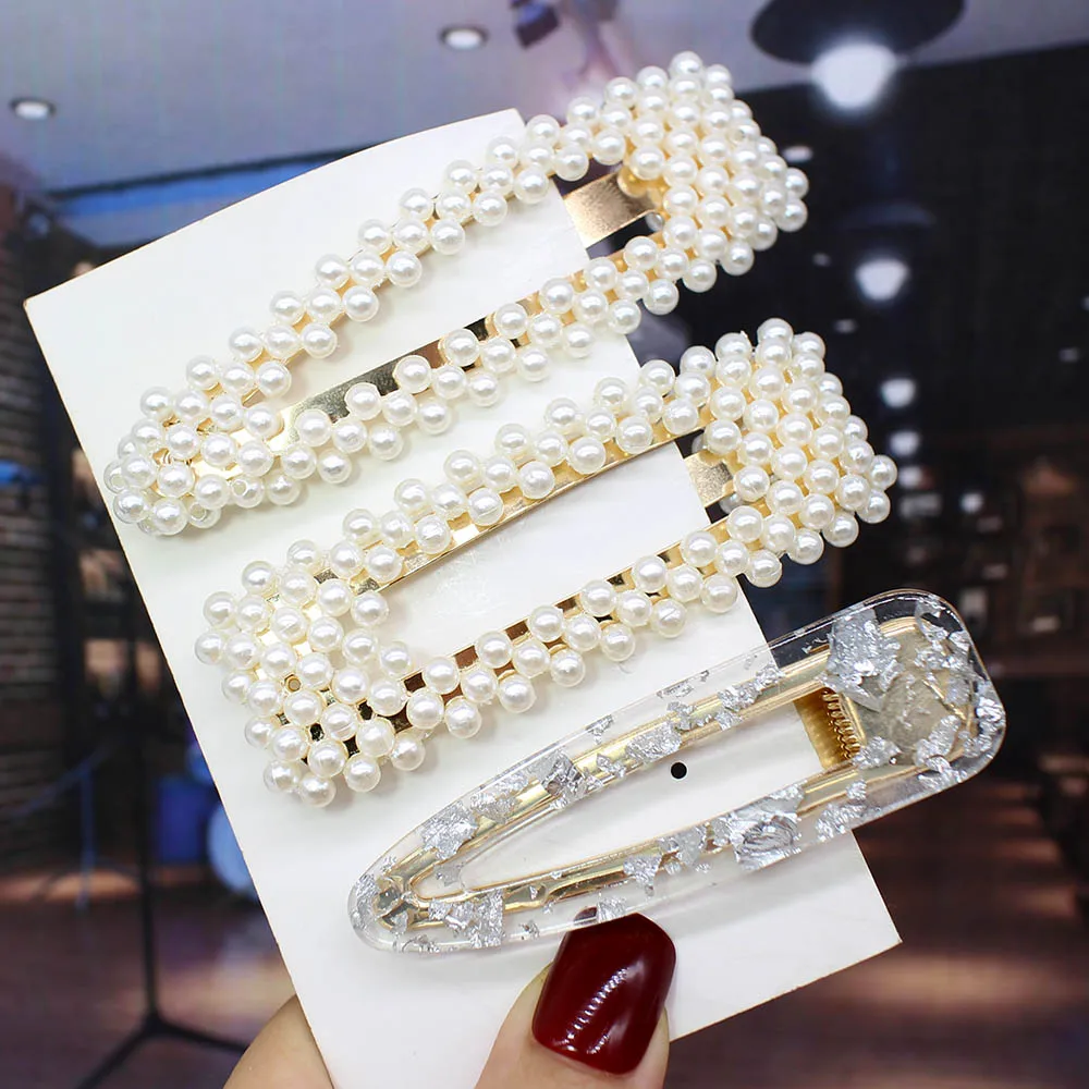 3pcs per set Ins Fashion 1 комплект женские элегантные жемчужные заколки для волос сладкий головной убор шпильки заколки аксессуары для волос из ацетатного волокна Набор для волос - Цвет: 3pcs per set