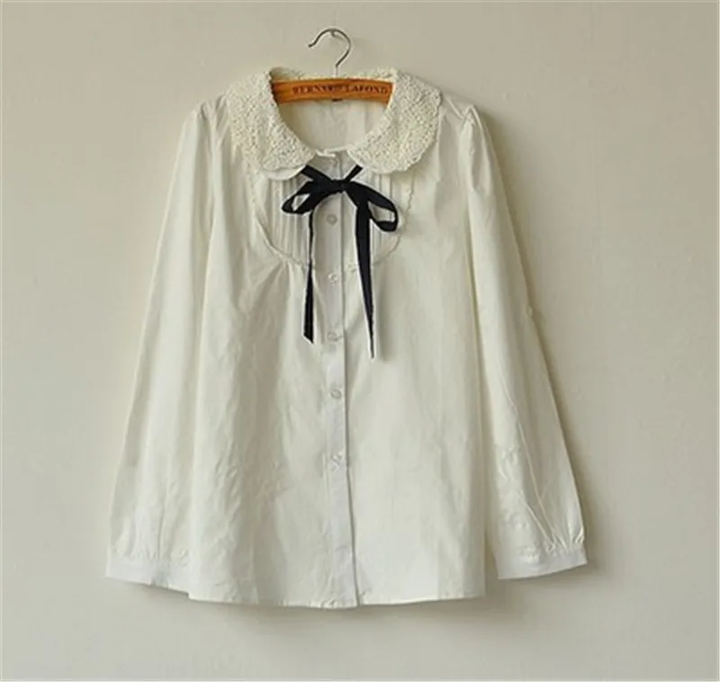 Рубашка школьной формы в японском стиле для девочек осень 2019 свежая Милая