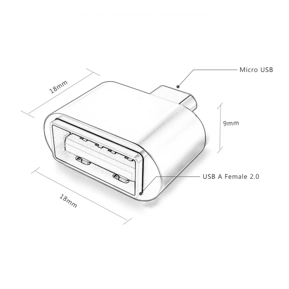 Цифровой микро USB адаптер Centechia мини otg для Android Аксессуары мобильных телефонов|usb