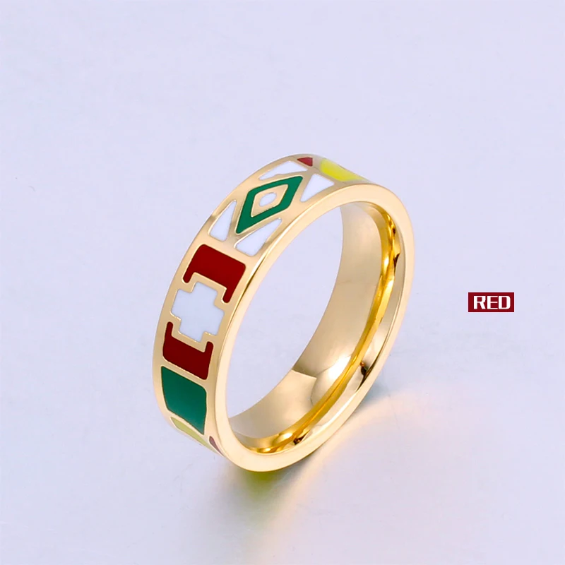 Новое поступление золотистого цвета металлическая эмаль ювелирные изделия для