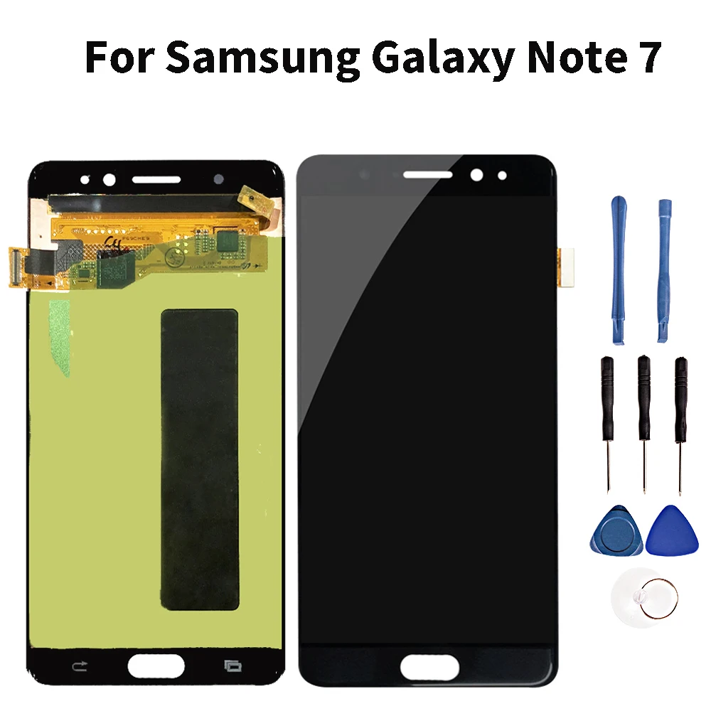 Качественные Lcds для Samsung Galaxy Note 7 ЖК дисплей с сенсорным экраном дигитайзер сборка