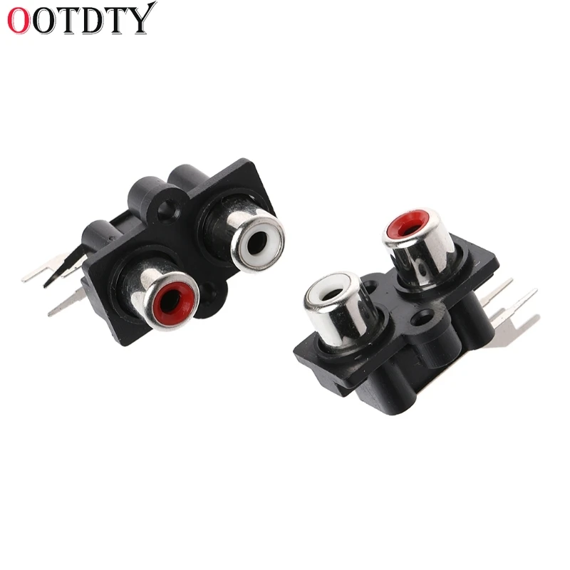 OOTDTY 10 шт. 2/4/6 отверстия RCA гнездовой разъем Стерео Аудио Видео AV