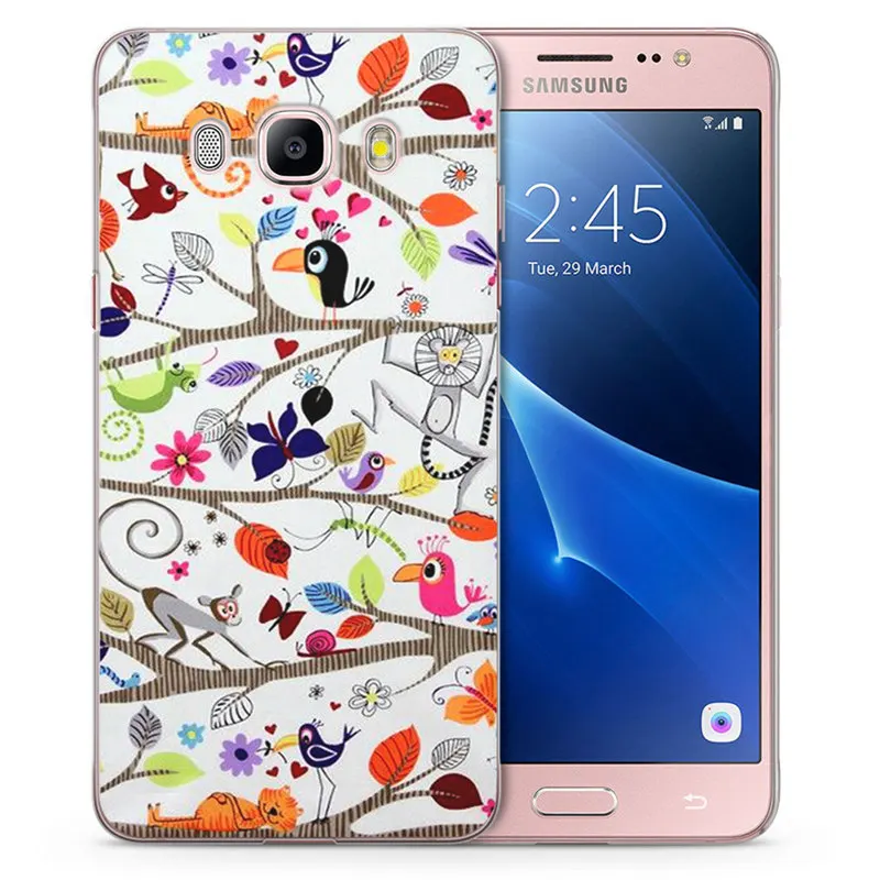 Для Samsung Galaxy J1 J3 J5 J7 J2 prime J120 J320 J330 J530F мягкий чехол из ТПУ с цветочным узором и