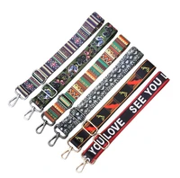 80 140cm shoulder straps adjustable nylon colored belt bags strap accessories for women rainbow adjustable shoulder handle
