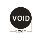 Warranty sticker, fragile sticker void if seal broken, size 2.5mm screw sticker